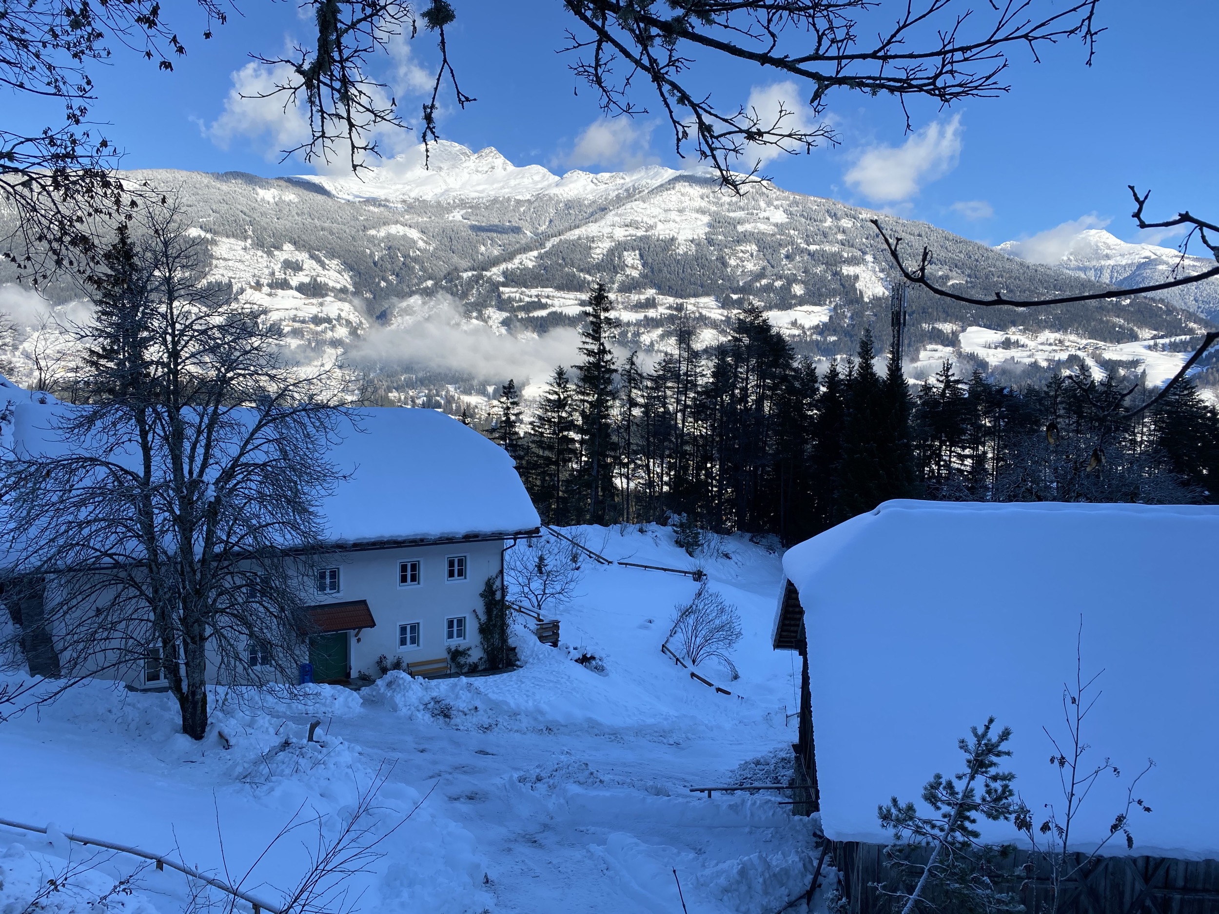 Aussen Winter Blick nach Norden